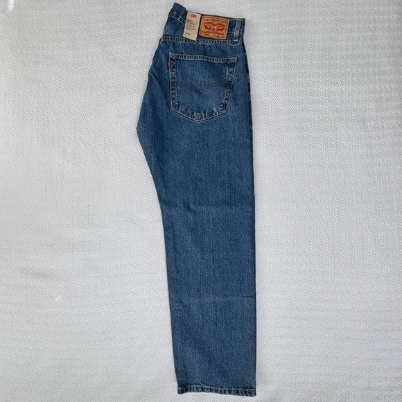 NWT - Men's LEVI's 505™ Regular Straight Leg Blue Jeans W 36 L 30 - Picture 6 of 12